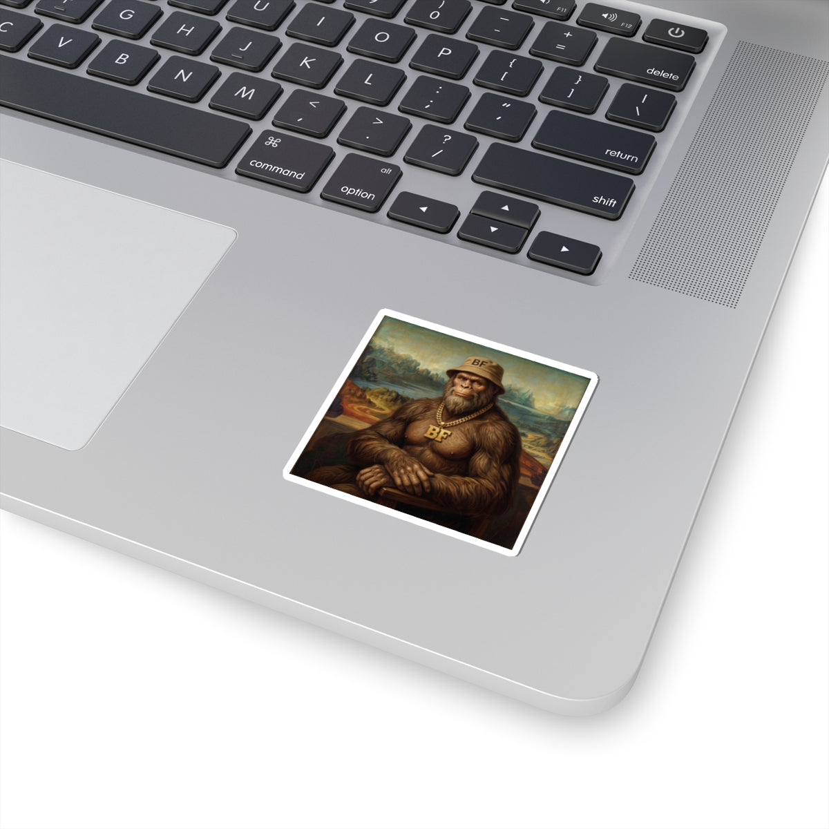 The Mona Lisa Bigfoot Sticker