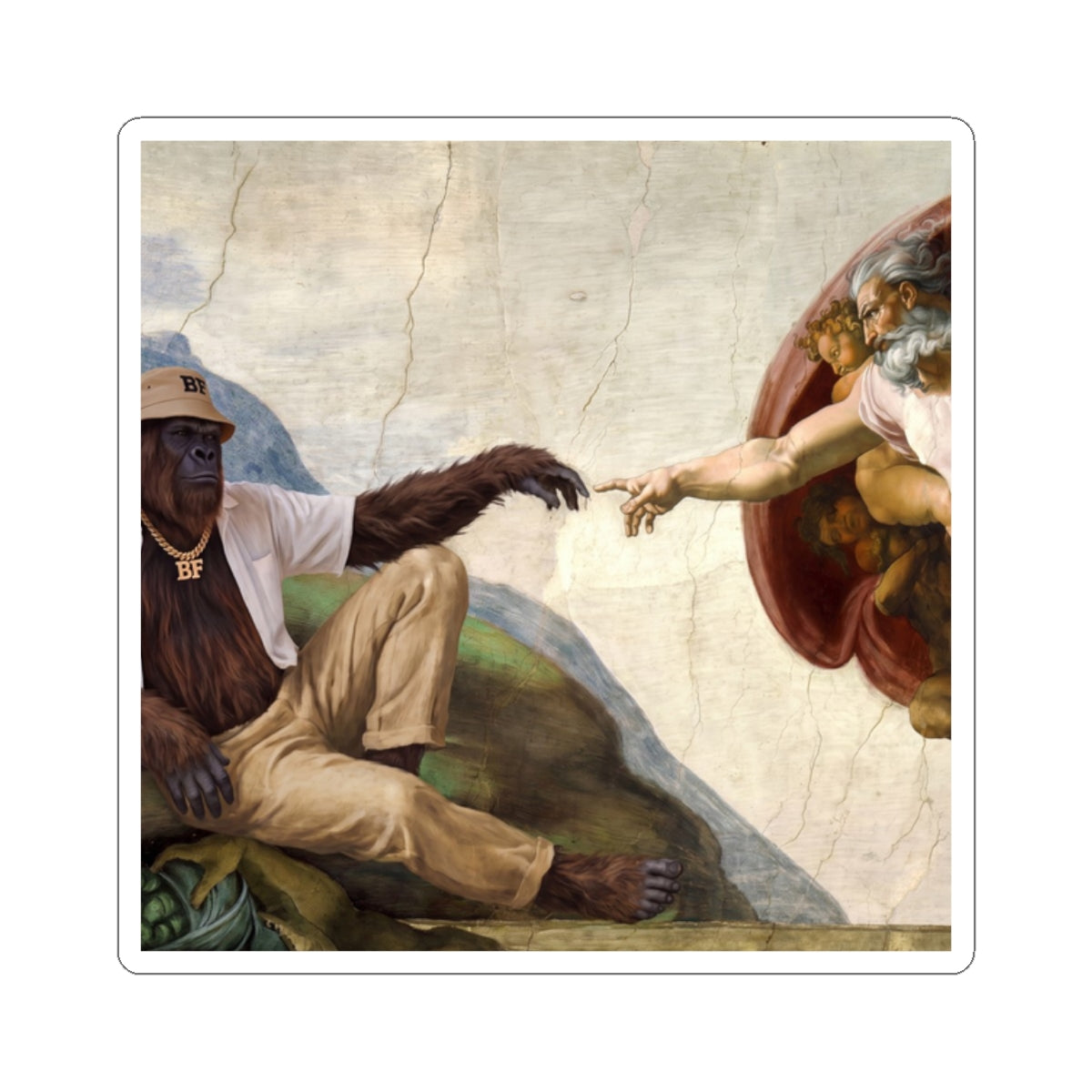 Divine Bigfoot Sticker